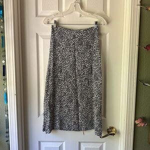 Brandy Melville blue leopard print long skirt